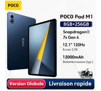 Tablette POCO Pad M1 version mondiale, écran cristallin 12,1 pouces 2,5K 120 Hz, processeur Snapdragon 7s Gen 4 Octa-core, batterie 12000 mAh Gray