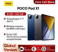 POCO Tablette Pad X1 8 Go 512 Go 11'' 144 Hz Wi‑Fi 6E 8850 mAh Noir