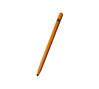 Tablette Portable Smartphone Stylet Stylo Soft Nib Écriture Dessin Capacitif Écran Tactile Crayon Double Têtes Extrémités Stylet (Orange)