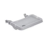 Hauck Plateau Alpha Tray Set 3 en 1, plateau amovible, renfoncement pour tasse, Gris