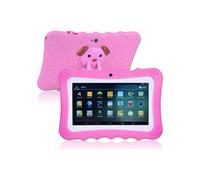 Tablette pour enfants 16 Go - Tablette éducative HD 7 pouces - 1 Go de RAM - Processeur quadricœur - Android - Rose