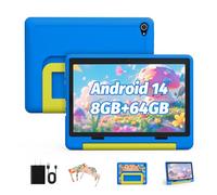 Tablette pour Enfants | Tablette Android 14 améliorée 10 Pouces avec étui | Octa Core | Carte 1tf 8 + 64go Extensible | Double caméra | contrôle Parental | kidoz | Baby - Sitting