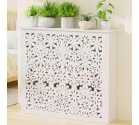 Tablette Radiateur Blanc PVC Cache-collecteur Décoratif Facile À Installer