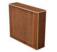 Tablette Radiateur Sans Percer Meuble Radiateur Multifonctionnel En PVC Imperméable Avec Ventilation À Lamelles Grande Capacité De Charge, Pour Salon Et Salle De Bain(Walnut,90x90x20cm)