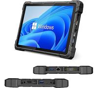 Tablette Résistante Industrielle-Tablette PC Robuste extérieur 10,1 Pouces Win 11 Pro, 8GO Ram128GO Rom N4120 Tablet étanche 1280*800, Batterie 8000mAh, GPS/SIM 4G LTE/HDMI/USB3.0/5G WiFi/BT5,0