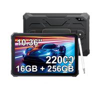 Tablette robuste Blackview Active 8 Pro, 16 Go de RAM extensible (8 Go de RAM physique + 8 Go de RAM virtuelle), 256 Go de ROM, écran HD de 10,36 pouces, batterie énorme de 22000 mAh, appareil photo n