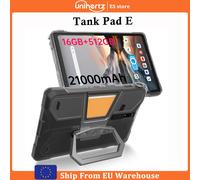 Tablette robuste Unihertz TANK PAD E 8849 avec projecteur, Android, 512 Go, 120 Hz, 24 Go, smartphone, tablette, 10,95 pouces, 21000 mAh, 50 MP, 2025 GRIS