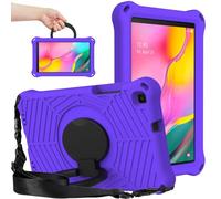 Tablette Sac, Étui Compatible avec Samsung Galaxy Tab A 8.0inch 2019 SM-T290 Case SM-T295 Case Antidérapant Léger Antichoc Housse de Protection Support, Béquille/Bandoulière (Mor)