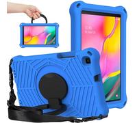 Tablette Sac, Étui Compatible avec Samsung Galaxy Tab A 8.0inch 2019 SM-T290 Case SM-T295 Case Antidérapant Léger Antichoc Housse de Protection Support, Béquille/Bandoulière (Blu)