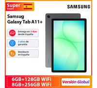 Tablette Samsung Galaxy Tab A11+ WiFi SM-X230 Version Globale, Écran TFT 11 pouces, Batterie 7040 mAh, Processeur Octa-Core, Prise Jack Stéréo 3,5 mm Sliver