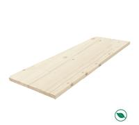 Tablette sapin massif lamellé collé abouté 1200 x 400 x 18 mm - PEFC 70% FORESTEA Dimensions : 1200 mm x 400 mm x 18 mm