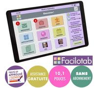 Tablette simplifiée Facilotab L Galaxy - WiFi/4G - 32 Go - Android 9 - Marque SAMSUNG - Interface seniors 10,1 Noire