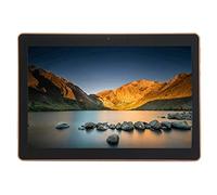 Tablette, Tablette d'appel téléphonique 4G LTE, 10,1 Pouces, 2 Go + 32 Go, Android 7.0 MTK6737 Quad Core 1.3GHz, Double SIM, Support GPS, avec étui en Cuir de Couleurs aléatoires (Couleur : Black)