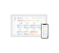 TABWEE Calendrier Numérique P15 15,6 pouces Montage Mural Écran Tactile Calendrier Appli Synchronisation Liste Bloc-notes Calendrier Familial Calendrier Mural Électronique blanc