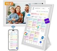 Tablette TABWEE P15 Calendrier Numérique 15,6" -2Go RAM+32Go ROM,Calendrier Électronique pour Planning Familial,Tableau des Tâches,Planificateur de Repas,Système de Récompenses (Cadre Photo Numérique)