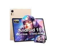 Tablette tactile 10,36" MICREAR Or, Processeur Octa-Core 2.0GHz, Android 15, 4+32Go, avec Clavier, Coque de Protection, Stylet et Chargeur