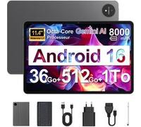 Tablette Tactile 11.4" FHD Android 16 - VANWIN M70, 36Go RAM + 512Go ROM (1To TF), Processeur Octa-Core T615, Batterie 8000mAh, Avec Clavier et Coque Noir
