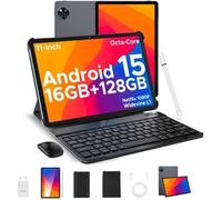 Tablette tactile 11 pouce DOOGEE U11 Avec clavier 4+5 Go étendue + 128 Go Batterie 8580mAh Android 15 Widevine L1WiFi6 PC - Gris