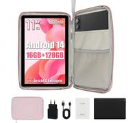 Tablette Tactile 11 Pouces Android 14 Octa-Core, 16Go RAM 128Go ROM extensible jusqu'à 1 To, HD 1280x800 IPS, Caméra 8MP + 5 MP, 5G+2.4G WiFi, Bluetooth 5.0, 6800 mAh Batterie, avec Sac d'ordinateur