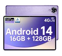 Tablette Tactile 11 Pouces OUKITEL OT11, Android 14, 16Go+128Go Octa-Core, 5G Wifi, 4G SIM 8000mAh, Tablette avec Stylet, Violet