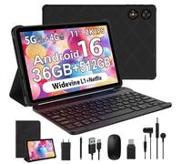 Tablette Tactile 11"" TIGERFU, Android 16, 36Go+512Go, 2000*1200, Octa-Core, 4G LTE/5GHz Wifi, 8000mAh, Avec clavier souris, Noir