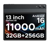 Tablette Tactile 13 Pouces 2K FHD+ DOOGEE Tab E3 Pro, Android 16, Helio G100 Octa Core, 11000mAh, 32Go+256Go, 4G LTE, Type-C-Noir