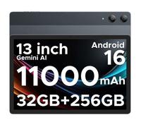 Tablette Tactile 13 Pouces 2K FHD+ DOOGEE Tab E3 Pro, Android 16, Helio G100 Octa Core, 11000mAh, 32Go+256Go, 4G LTE, Type-C-Gris