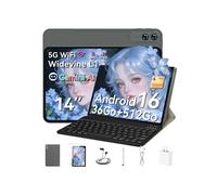 Tablette Tactile 14" FHD+ Android 16 - 36Go RAM - 512Go ROM - Bureau Mobile - 4G LTE - Avec Clavier