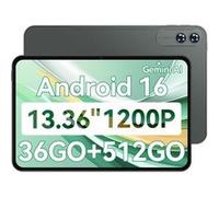 Tablette Tactile 14" Full HD+ 4G LTE - 36Go RAM 512Go - Android 16 - Processeur Octa-Core - Batterie Longue Durée 9800mAh - Pack 2-en-1 NOIR