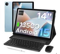 Tablette Tactile 14 Pouces 2.1K DOOGEE Tab E3 Max Android 15 Tablette Avec Clavier 13500mAh 32Go+256Go/2To 4G LTE Type-C-Bleu