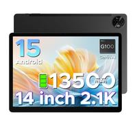 DOOGEE Tab E3 Max Tablette Android 15, Tablette 14 Pouces 13500mAh Batterie, MTK G100 Octa-Core, 32GB+256GB/TF 2TB, Tablette Tactile 2.1K (2160 * 1440) Écran, 16MP+8MP/4G LTE/5G WLAN/GPS/GMS, Noir