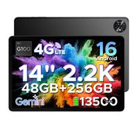 Tablette Tactile 14 Pouces 2.2K DOOGEE Tab E3 Max Tablette Android 16 13500mAh Octa Core 48Go+256Go/2To 4G LTE Type-C-Noir