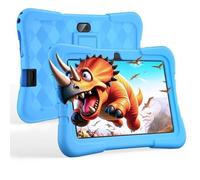 Tablette Tactile 7"" Android 10 Pad Éducative 2+16Go(128Go Extensible) Contrôle Parental 1 3+3MP avec Kid-Proof Étui pour 3 à 12 Bleu