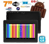Tablette Tactile Android 6.0 7 Pouces Quad Core Dual Cam Flash Noire 72Go YONIS Noir G