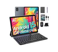 Tablette Tactile BESTTAB T20 10.1" 24Go + 256Go-SD 2To, Android 15 5000 mAh WiFi 6 Avec Clavier,Souris,Stylet,Etui de protection