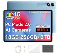 Tablette Tactile Blackview Tab9WiFi Tablette Android 15 11 Pouces 2K FHD+ 18Go RAM 256Go Widevine L1 8200mAh Gemini AI Face ID