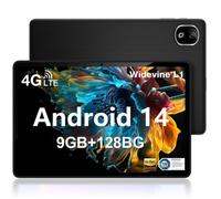 Tablette Tactile DOOGEE T30E 11"" Écran Android 14, Batterie 8000mAh,9Go+128Go,13+5MP Widevine L1 Tablette PC WIFI Dual SIM 4G -Noir