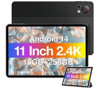Tablette Tactile DOOGEE T30S Tablette 11 Pouces 2.4K Android 14 16Go+256Go SD 1To Batterie 8580mAh-10W 13+8MP-TÜV SÜD - Noir