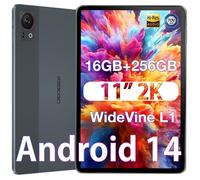 Tablette Tactile DOOGEE T30S Tablette 11 Pouces 2.4K Android 14 16Go+256Go SD 1To Batterie 8580mAh-10W 13+8MP-TÜV SÜD - Gris