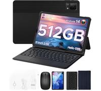 Tablette Tactile - DOOGEE - T40 - 11"" - 8+512Go - 8580mAh - Android 14 - Dual SIM - 4G - Noir