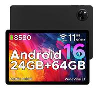 Tablette Tactile DOOGEE TAB A9+ 11"" Android 16, 20 Go RAM, 64 Go ROM, Batterie 8580 mAh, Caméra 13MP, Déverrouillage Facial - Noir