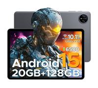 DOOGEE Tab A9 Pro Tablette 10 Pouces, Tablette Android 15, 20Go Ram+128Go Rom(2To TF),Tablette Tactile avec Batterie 6580mAh, Octa-Core 2.0Ghz, 8MP+5MP Caméra, BT5.0/Face ID,Gris