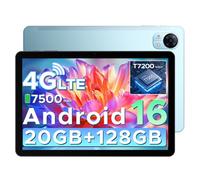Tablette Tactile DOOGEE Tab G5 Android 16 Tablette 10 Pouces 120Hz IPS HD+, 20GB+128GB/2TB, Tablette Avec Carte Sim Processeur T7200