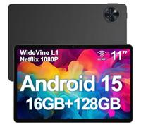 Tablette tactile DOOGEE U11 Android 15 Unisoc T606 Batterie 8580mAh 11 pouce ips 90Hz, 16Go + 128 Go Widevine L1 WiFi6 - Noir