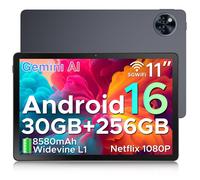 Tablette tactile DOOGEE U11 PRO Android 16 Unisoc T7200 Batterie 8580mAh 11 pouce ips 90Hz, 30Go + 256 Go Widevine L1 WiFi6 - Gris