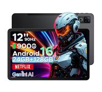 Tablette tactile DOOGEE U12 PRO Android 16 Unisoc T7255 9000mAh 12 pouce ips 90Hz, 24Go+128Go Widevine L1 WiFi-Noir