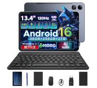 Tablette Tactile DOOGEE U13PRO Android 16 Écran 13.4"" tablette avec clavier 120Hz 36Go+256Go+2TB 11000mAh 18W 13MP-Gris