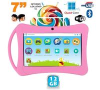 Tablette Tactile Enfant Android 5.1 7 Pouces Wifi Bluetooth Éducative Rose 12Go - YONIS