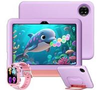 Tablette Tactile Enfants Blackview Tab 20 Kids 10.1" RAM 12Go ROM 64Go-SD 2To,Android 15 6600 mAh WiFi6 Violet-Avec Montre Z20 Rose Violet