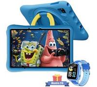 Tablette Tactile Enfants OSCAL Pad 60 Kids 10.1 RAM 12Go ROM 128Go-SD 512Go, Android 15 5100 mAh WiFi 6 Avec Montre Z10 Bleu Bleu G